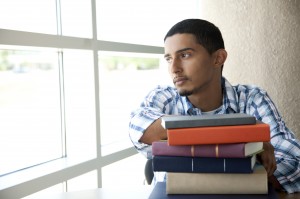 latino male looking away